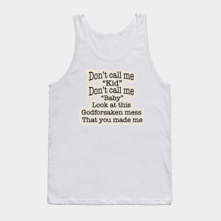 Illicit Affairs Off-white Lyrics Tank Top